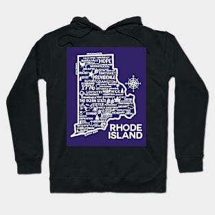 Rhode Island Map Hoodie